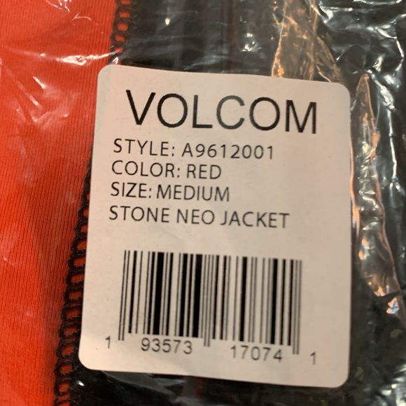 Volcom Stone Neoprene Jacket - Red - Picture 3 of 4